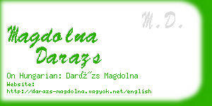 magdolna darazs business card